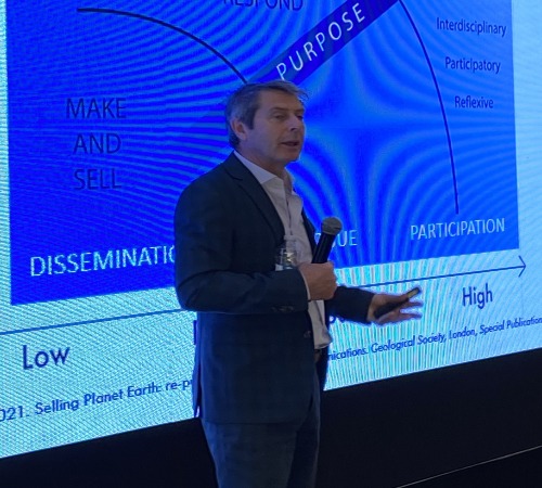 Professor Iain Stewart presenting