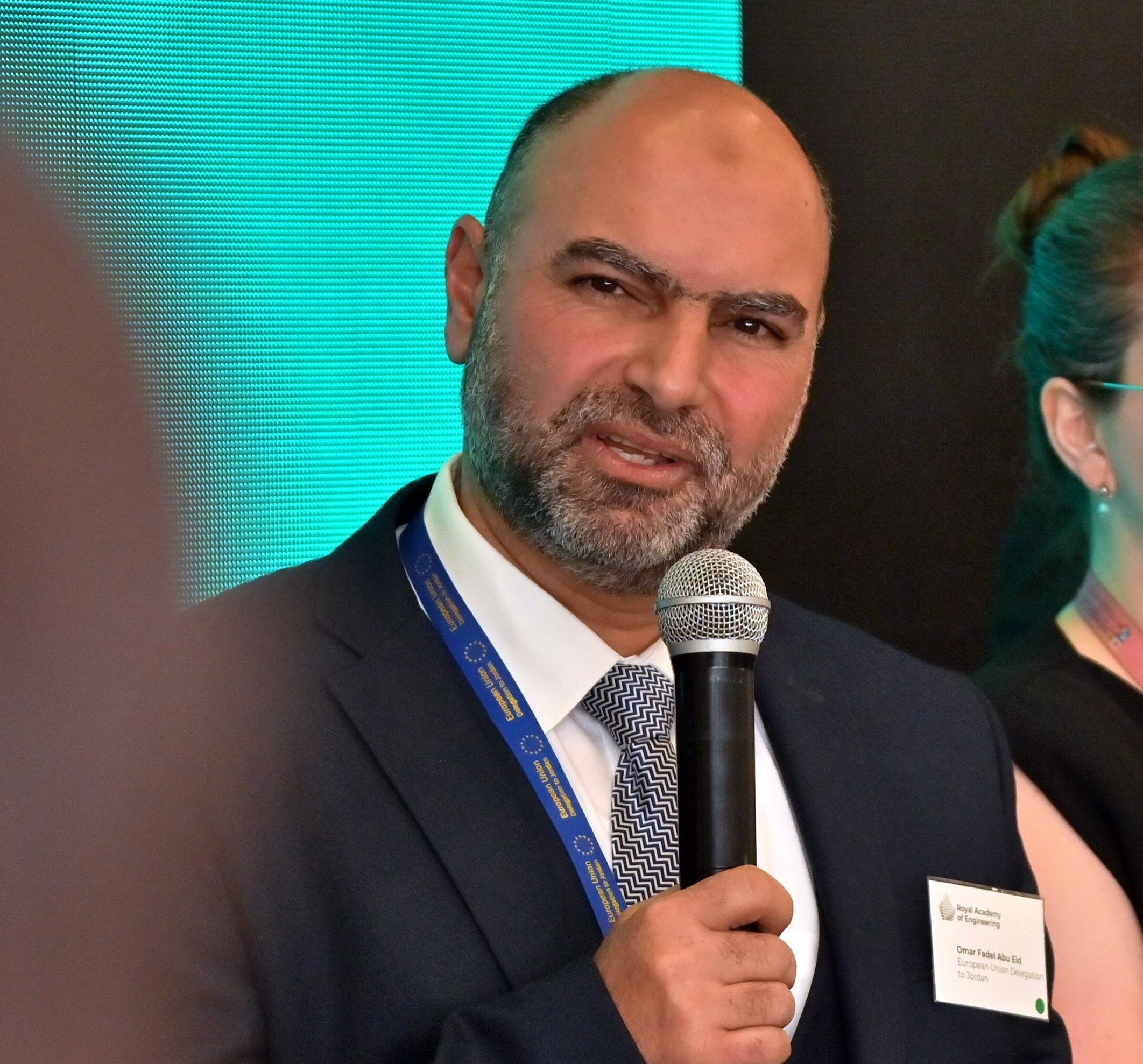 Omar Abu-Eid presenting