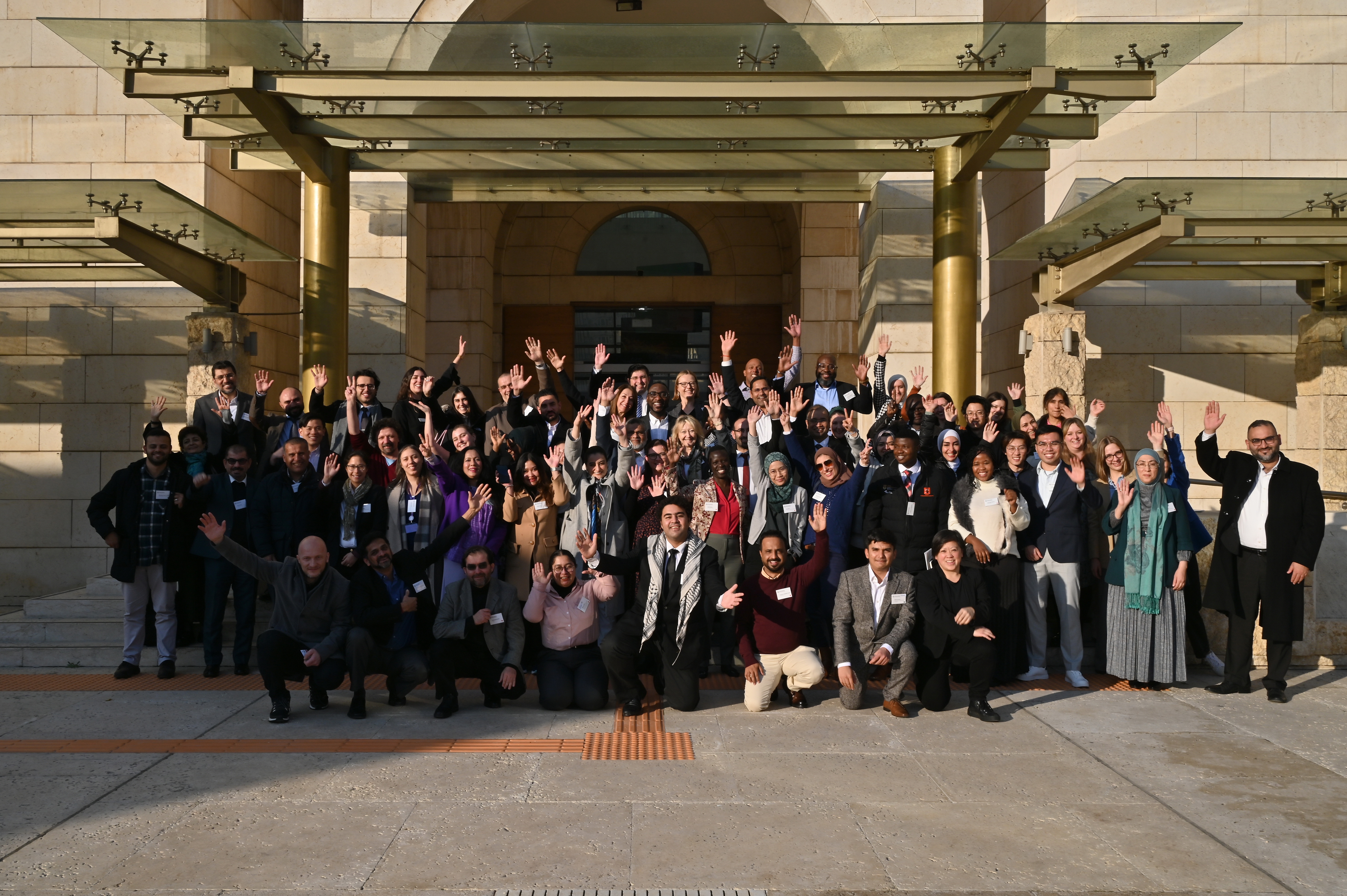 Group photo of Frontiers symposium participants in Amman, Jordan