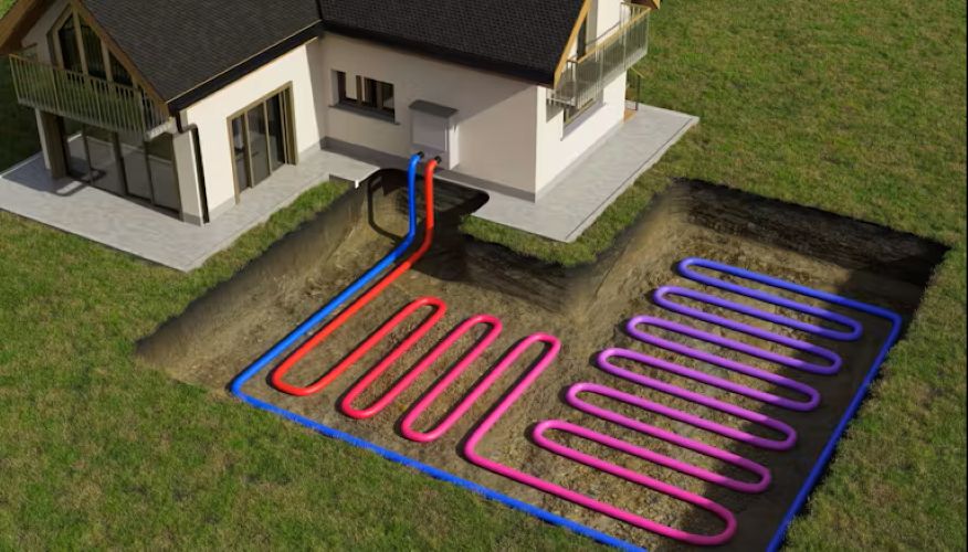 Ground heat pump system