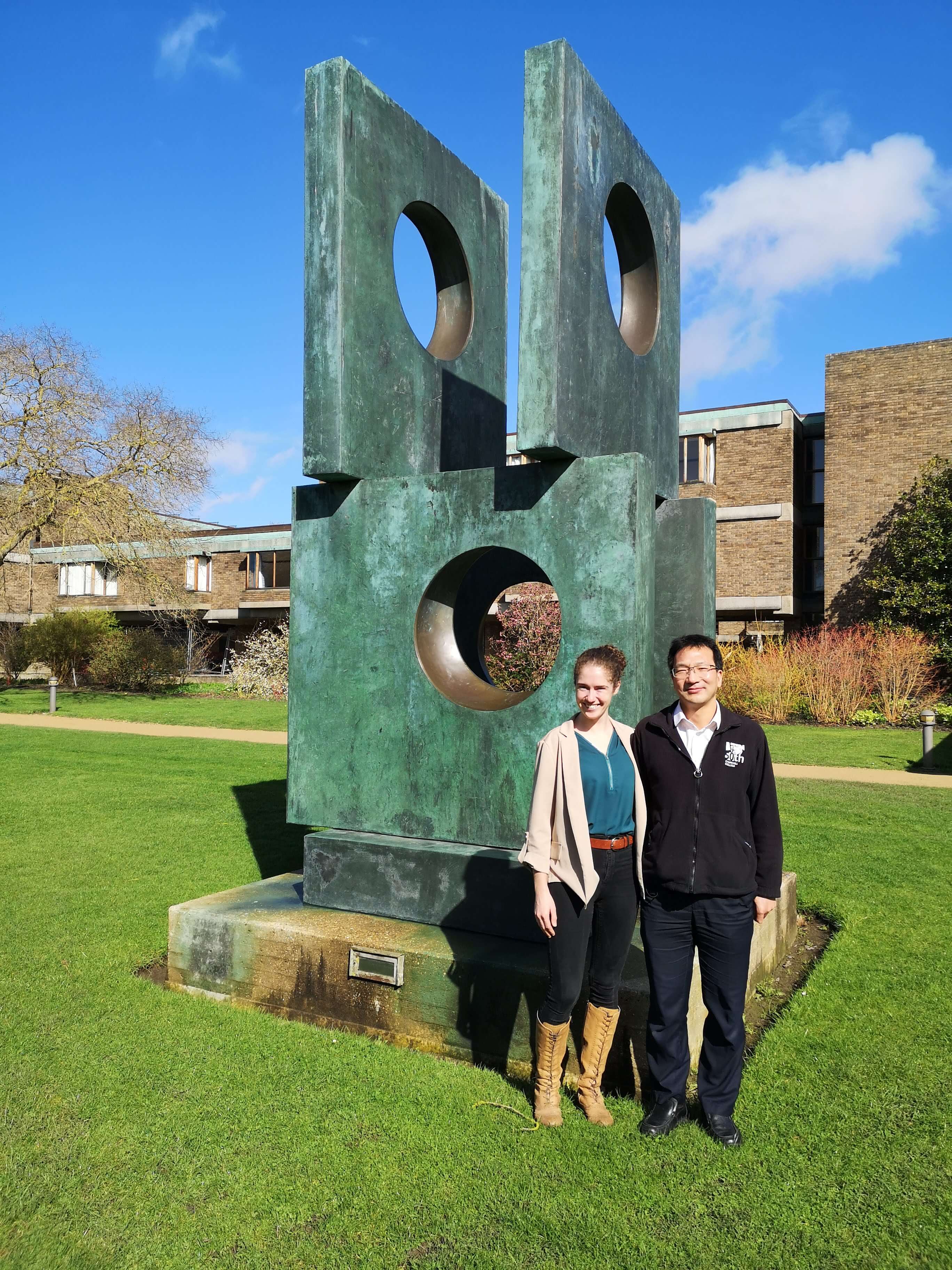 Living laboratory team leads at Churchill College where the University of Cambridge experience will be hosted