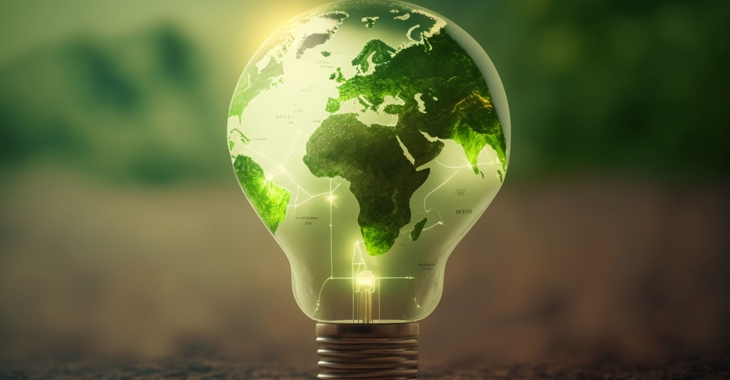 Lightbulb Globe Earth Green