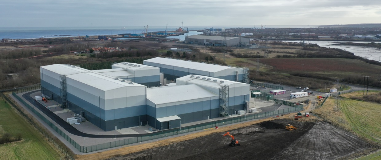 The National Grid subsea interconnector station at Blyth, UK