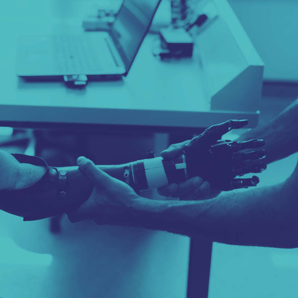 Teal and indigo duotone example 2