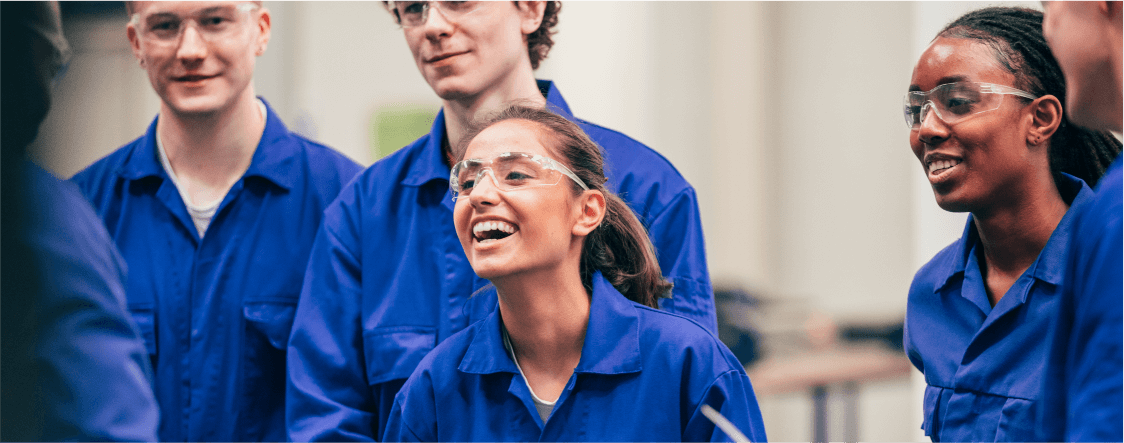 Young engineers working on something amazing