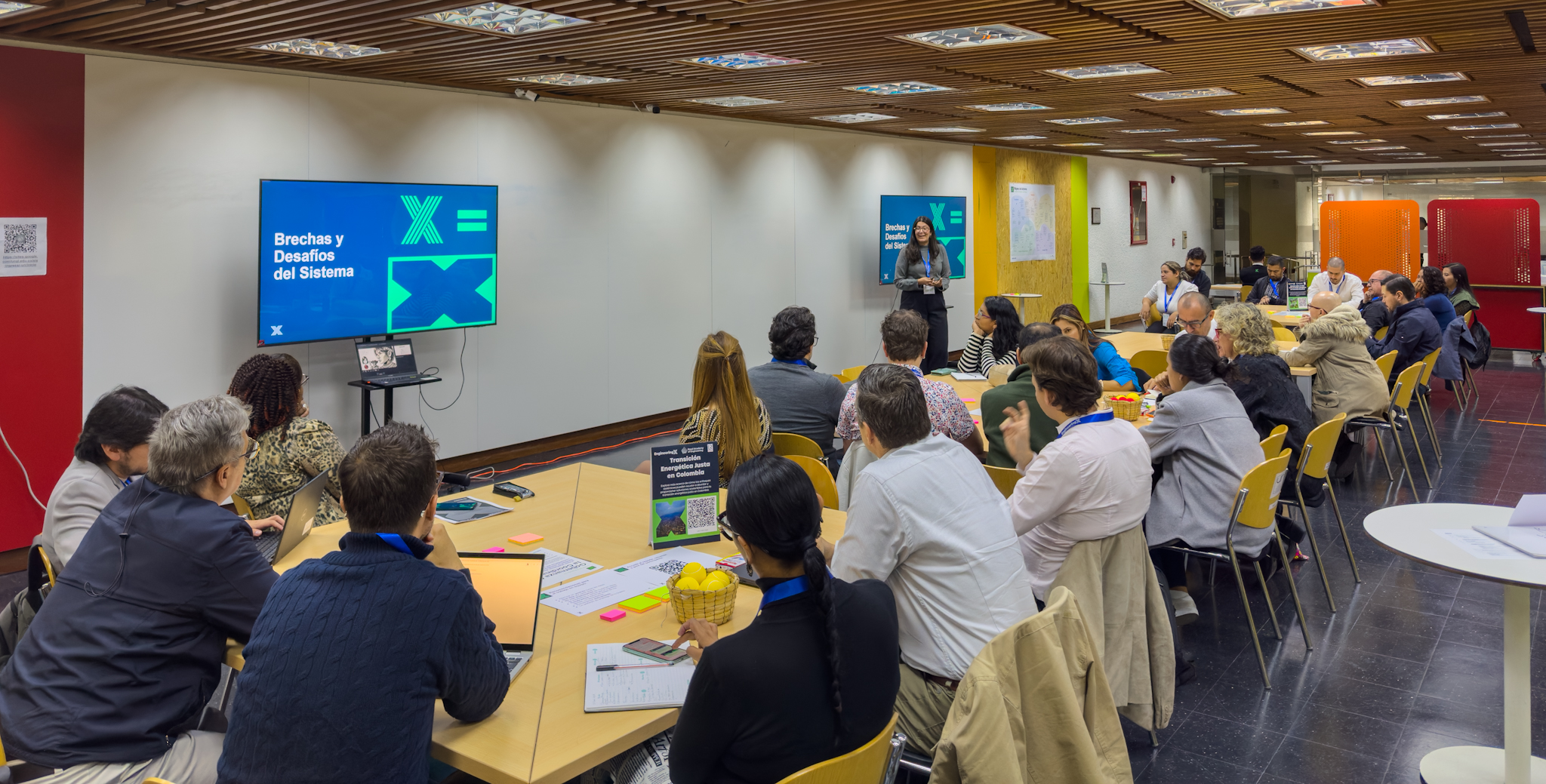 A group of participants at the Just Energy Transition workshop in Colombia