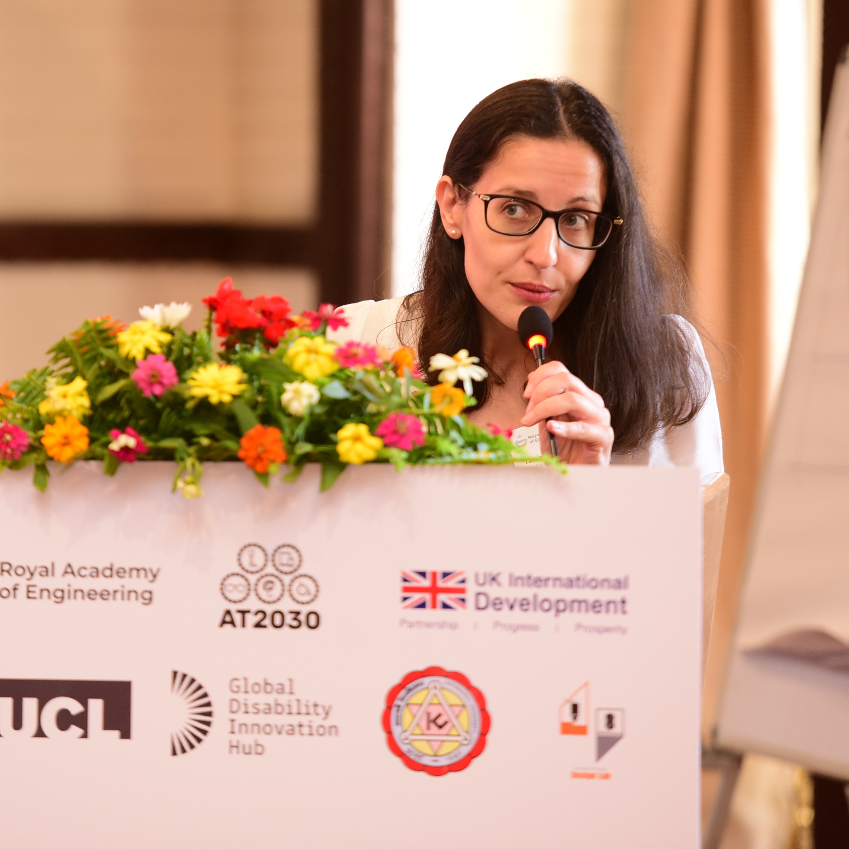 Tania presenting during the session